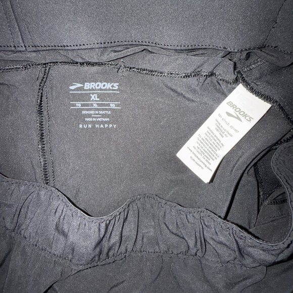 Women's Brooks Shakeout Running Pants Black XL Elastic Waist Workout Gym Core - Picture 12 of 16